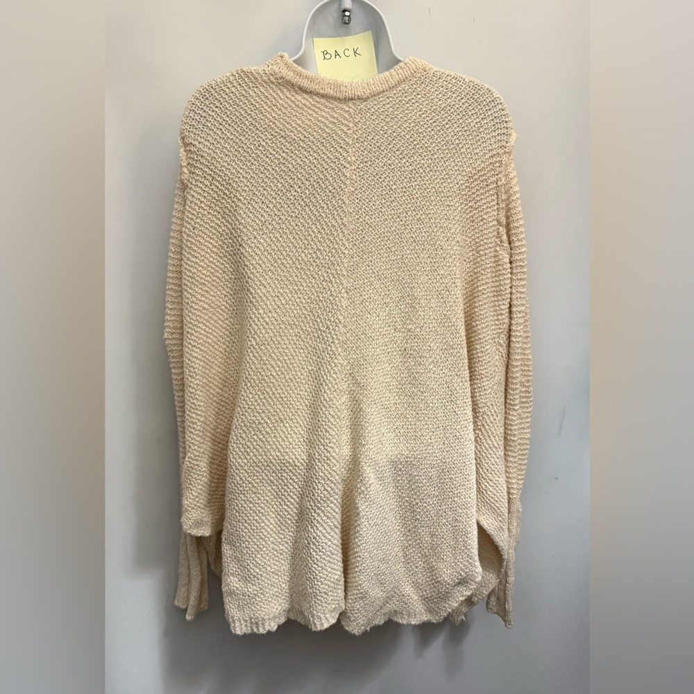 Free People Cream Open-Front Knit Cardigan - Picture 8 of 16